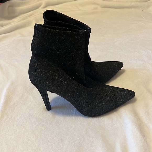 LIKE NEW Sparkly Heeled Booties - Picture 2 of 4